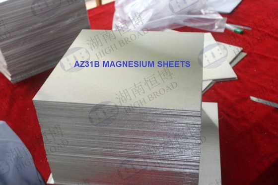 Mặt được đánh bóng Mg Hợp kim Magnesium Sheet Az31 Az31b Az61 Vật liệu mảng
