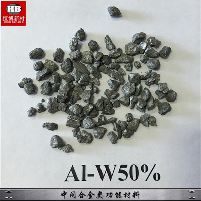 AlW50% nhôm Tungsten Master Alloy Granules Bột để thêm hợp kim kim loại, nâng cao hiệu suất hợp kim nhôm