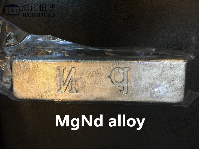 Master alloy Magnesium Neodymium MgNd alloy improve elongation strength