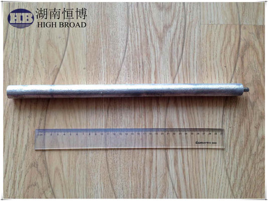 21mm Zinc hợp kim Zn-AlCd thanh anode hy sinh 600mm để kiểm soát mùi máy nước nóng