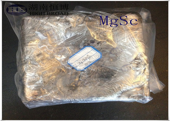 Magnesium scandium Mg30%Sc hợp kim Hardener Mg hợp kim Ingot cho tinh chế ngũ cốc