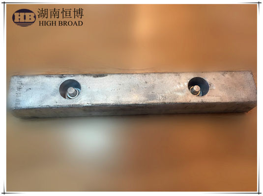 Thanh Anode Hy sinh Bằng Nhôm Cho Bình Nước Ngọt Đầu Lục Giác Ren 1 NPT Dài 600mm Nặng 1.8kg Hợp kim Al-Zn-Mg Loại Dùng Cho Nước Uống