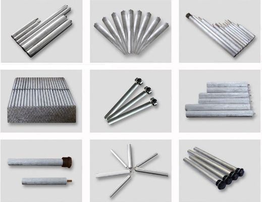 Thanh Anode Hợp kim Nhôm 21mm 3 Đoạn Thiết kế Lắp ghép Bu lông 1000mm cho Nồi hơi Thương mại