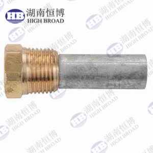 40mm Đồng Magnesium Ultra-Long Anode Rod Custom Thread 2000mm Bảo vệ bể cho bể quy trình công nghiệp