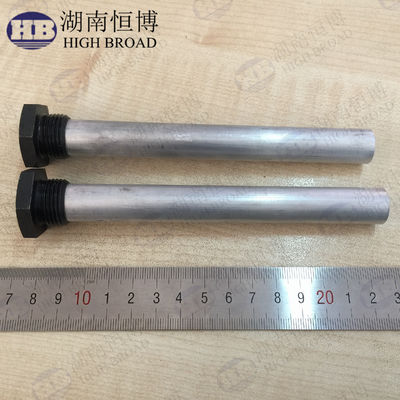 Thanh Anode Hợp Kim Nhôm Đường Kính 16mm Chiều Dài 900mm Linh Hoạt với Ren NPT 3/4 cho Máy Nước Nóng Thương Mại