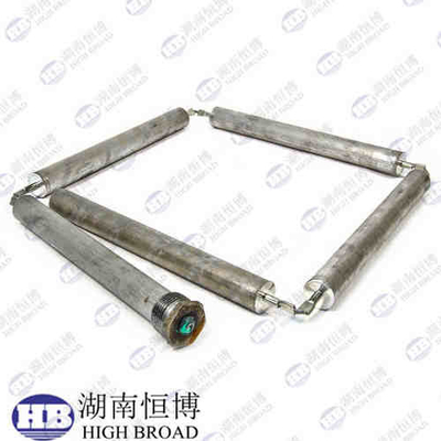 Hex Plug nhôm kẽm thanh anode linh hoạt (4 phần) liên kết thép không gỉ dài 42 inch