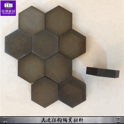 Silicon Carbide Boron Carbide Square Hexagonal Ballistic Tiles Để bảo vệ cực kỳ