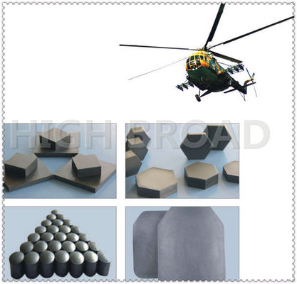 Gradient B4C-SiC Composite Ballistic Tile with NIJ Level IV Protection in 100x100x10mm Size