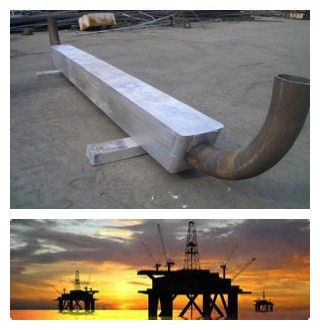 AL ALLOYS Lõi Uốn Anode Nhôm Với Thiết Kế Bền Bỉ Và Chống Ăn Mòn Cho Cấu Trúc Thép Bên Trong Ngâm Trong Nước Biển