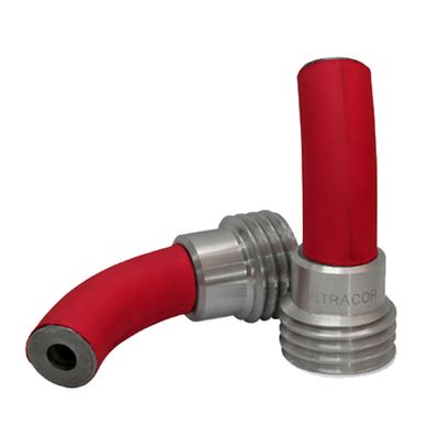 Vòi phun Boron Carbide có góc cong 45 độ để phun bề mặt bên trong - Vòi phun cát 127x9.5mm