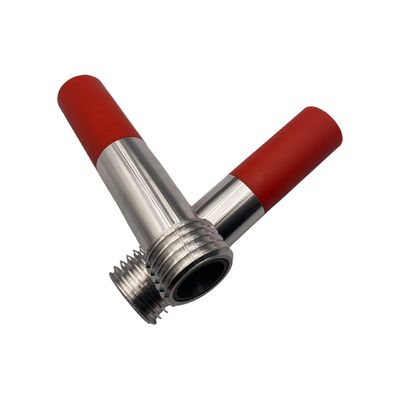 Vòi phun Boron Carbide có góc cong 45 độ để phun bề mặt bên trong - Vòi phun cát 127x9.5mm