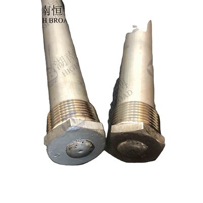Dây Anode Magnesium Độ tinh khiết cao linh hoạt phân đoạn 36 Inch 0,9 Inch Diameter Steel Core Threaded cho thùng giếng sâu