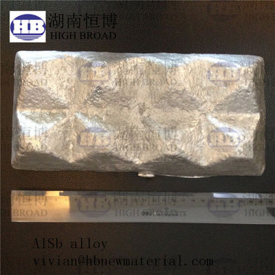 Hợp kim Antimon Nhôm AlSb 10% và 20% dạng thỏi, trọng lượng 4-8kg, dùng cho các ứng dụng hiệu suất cao