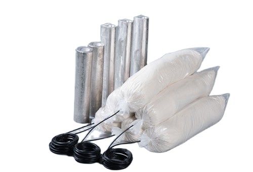 Tương thích với môi trường Anode Magnesium đóng gói sẵn với cáp bao gồm và bao bì túi bông để bảo vệ cathodic