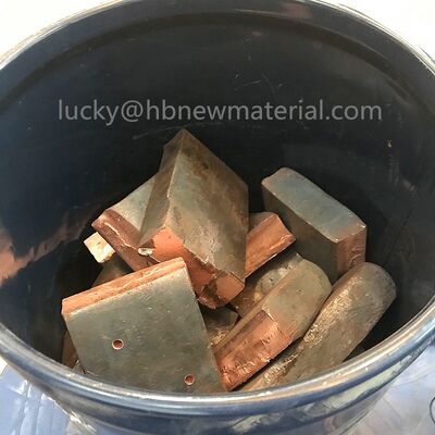 Đồng Zirconium Master hợp kim CuZr40 với 40% Zirconium cho máy lọc ngũ cốc ở dạng khối
