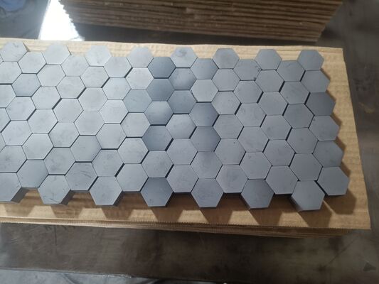 Pressureless Sintered Silicon Carbide Tile 100x100mm Square 12mm Thickness Ballistic Armor Plate