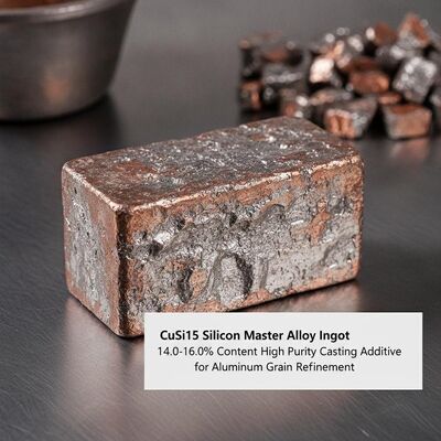Đồng hợp kim Silicon Master CuSi15 với hàm lượng Silicon 14,0-16,0% để tinh chế hạt nhôm tinh khiết cao