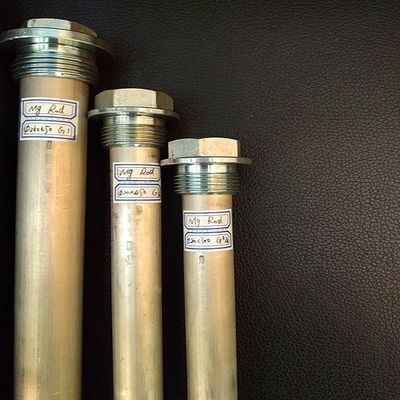 Thanh Anode Hợp kim Nhôm 25mm Chịu lực 1 NPT Dài 1200mm Bảo vệ Quy mô Lớn cho Nồi hơi Công nghiệp