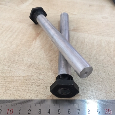 Thanh anode magie AZ31B đùn/đúc RoHS với phích cắm thép cho hệ thống ống nước, sưởi ấm, làm mát và thoát nước