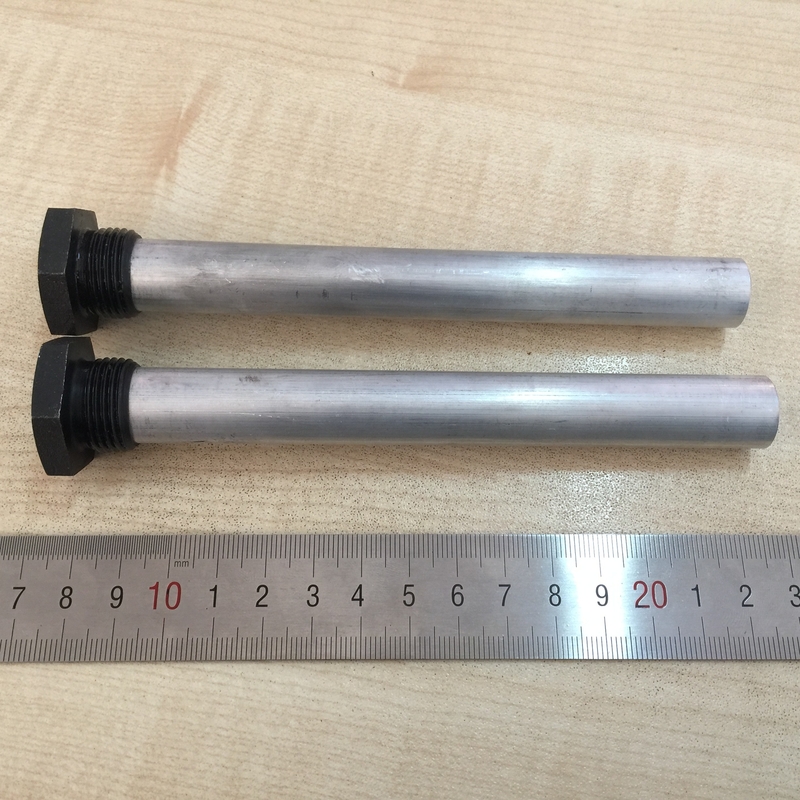 Máy sưởi nước mặt trời thương mại Magnesium Anode Rods Kháng ăn mòn NPT Loại vít