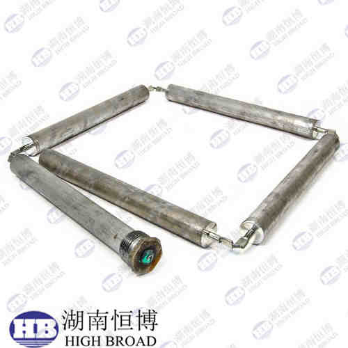 Hex Plug nhôm kẽm thanh anode linh hoạt (4 phần) liên kết thép không gỉ dài 42 inch