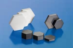 Không áp suất Sintered Silicon Carbide Hexagonal Tile SW20x7mm cho tấm giáp đạn đạo với Tessellation Hexagonal