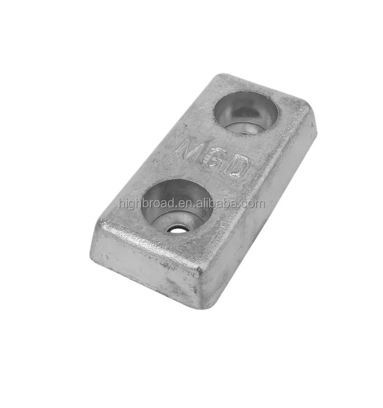 Hình dạng uốn cong Al Anode Rod Casting Aluminum Anode Rod Kháng ăn mòn