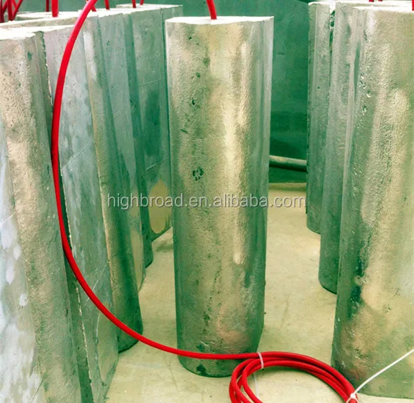 Chất chống ăn mòn thanh anode magiê nhôm kẽm hợp kim cho các ứng dụng công nghiệp