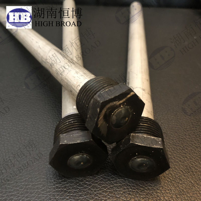 Tuổi thọ kéo dài 0,84 inch Máy nước nóng magiê Thanh cực dương 48 inch cho bể chứa dân dụng thương mại công suất lớn