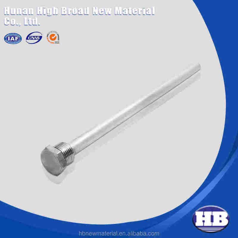 Dây Anode Magnesium Độ tinh khiết cao linh hoạt phân đoạn 36 Inch 0,9 Inch Diameter Steel Core Threaded cho thùng giếng sâu