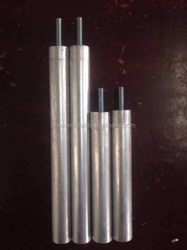 Hạt nhôm Core Lightweight Magnesium Anode Rod 33 Inch 0,75 Inch Diameter cho hệ thống nước chính xác hàng không vũ trụ