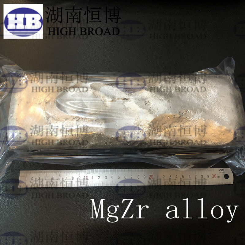 MgZr25 Magnesium Zirconium Master Alloy với 25% hàm lượng Zirconium để tinh chế hạt trong 5kg Waffle Ingot