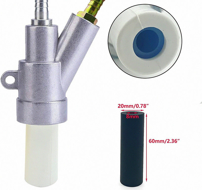 Súng phun cát lắp ráp với lõi béc B4C có thể thay thế, độ cứng HRA 93+ và tay cầm tiện dụng